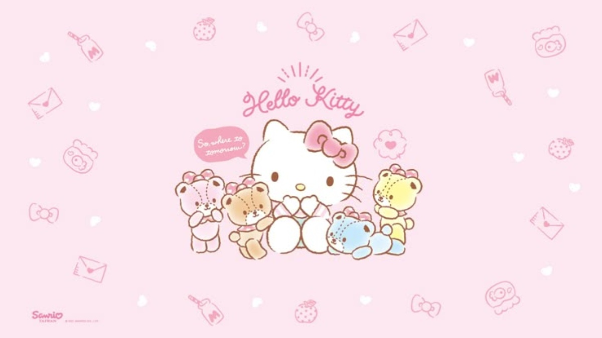 Hình nền Hello Kitty cute cho laptop