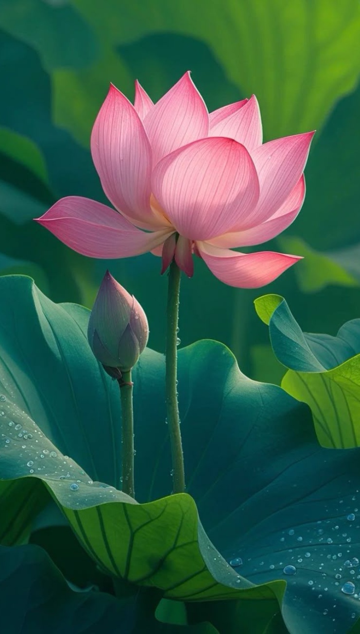 Hình nền hoa sen hồng