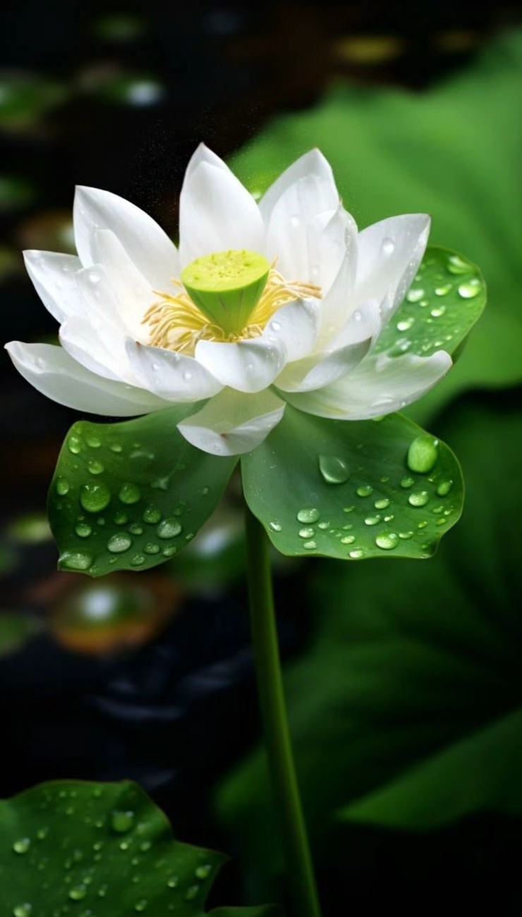 Hình nền bông sen trắng
