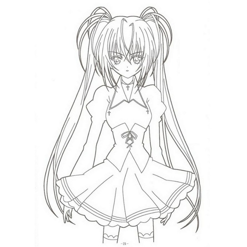 Tranh tô màu anime ngầu