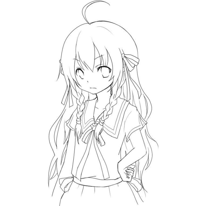 Hình vẽ anime siêu ngầu cho bé