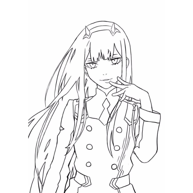 Tranh tô màu anime cool ngầu