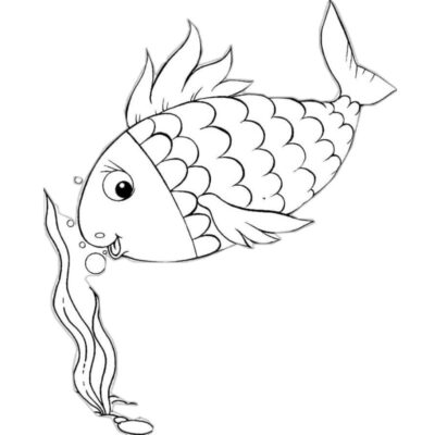 tranh tô màu con cá