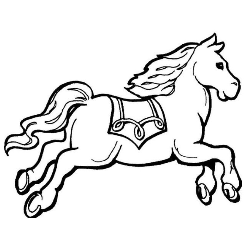 Tô màu con ngựa