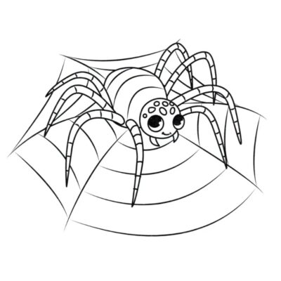 Tranh tô màu con nhện