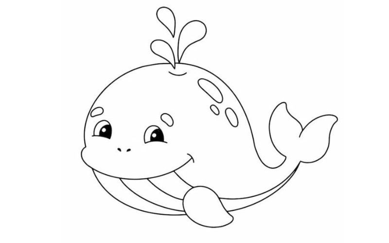 Tranh tô màu con vật cute